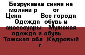 Безрукавка синяя на молнии р.56-58 ог 130 › Цена ­ 500 - Все города Одежда, обувь и аксессуары » Мужская одежда и обувь   . Томская обл.,Кедровый г.